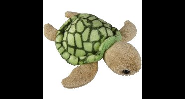 Ravensden Pluche knuffel dieren - Zeeschildpad - 12 cm - oceaan thema knuffel