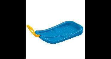 Sneeuw slee - slede met handvat - voor kinderen - 58 cm - blauw - Kinderslee - kunststof