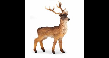 Speelgoed hert - figuur - 11 cm - kunststof - speeldieren - dieren - speelfiguren