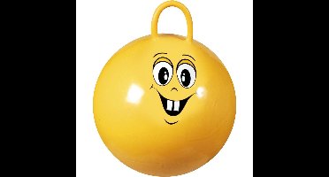 Speelgoed Skippybal - geel - 50 cm - met gezicht - buitenspeelgoed