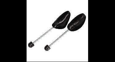 Storage Solutions schoenspanners - 2x stuks - zwart - metalen veer - kunststof - maat 37 tot 48