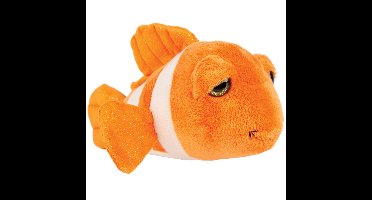 Suki Gifts pluche Clownvis knuffeldier - cute eyes - oranje - 15 cm