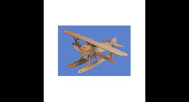 TF Creations Vliegtuig bouwpakket - Heikel 854 - triplex hout - watervliegtuig - 26 cm - speelgoed
