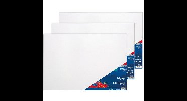 Toppoint Canvas schildersdoek - 3x - 40 x 60 cm - schilderen - doeken op frame