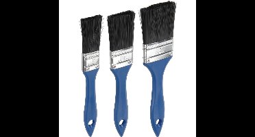 Verfkwasten set plat - set van 3x stuks - 25/38/50 mm waterbasis en oliebasis verf