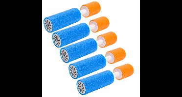Waterpistool van foam 15 cm - 5x stuks - waterspuiten kleine model - spuit 7 meter ver
