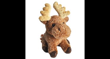 Wild Republic pluche dieren knuffel Eland - bruin - 13 cm - Elanden knuffels