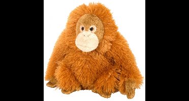 Wild Republic Pluche Orang Oetan knuffel - oranje - 20 cm - apen knuffel