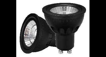 LED GU10 spot - 5W - Dimbaar op kleur (2000-3000K) - 45 graden - zwart