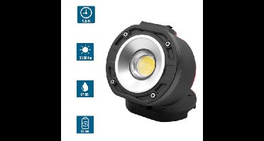 Oplaadbare LED Werklamp Magnetisch - 10 Watt - 6500K - IP65