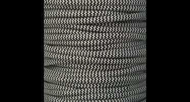 Strijkijzersnoer Zwart/Wit 2-aderig - per lopende meter