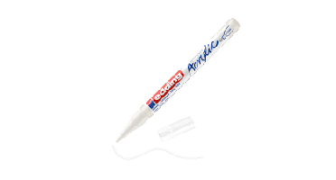 Acrylmarker edding e-5300 fijn verkeerswit