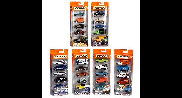 Mattel Matchbox Voertuigen 5 Stuks Assorti