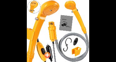 Campingdouche met Onderwaterpomp Geel Kunststof 12V