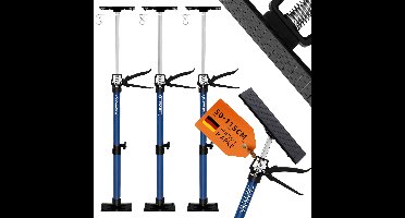Bouwstempel Set van 3 Blauw Staal 50-115cm 30kg