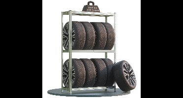 Bandenrek 180x120x40cm gegalvaniseerd 795kg