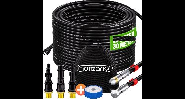 Riool - Leidingen reinigerset Premium 5-delig zwart 30m