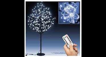 Kerst bloesemboom 180cm met 220 LED's blauwe verlichting voor binnen en buiten