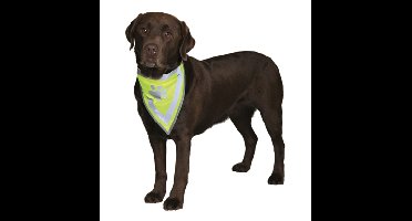 TRIXIE REFLECTERENDE BANDANA GEEL S-M 29-42 CM
