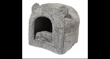 ROSEWOOD KATTENMAND IGLO TEDDY GRIJS 38X38X40 CM