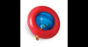 KONG GYRO VOERBAL ROOD / BLAUW SMALL 12,5X12,5X7,5 CM