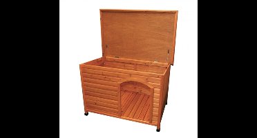 TRIXIE NATURA HONDENHOK CLASSIC MET PLAT DAK BRUIN 104X75X68 CM