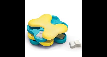 NINA OTTOSSON DOG TORNADO TURQUOISE / GEEL 23,5X18X7 CM