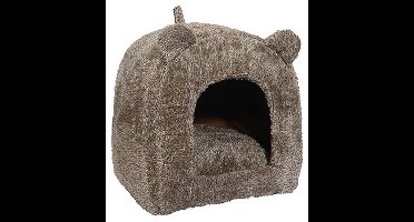 ROSEWOOD KATTENMAND IGLO TEDDY BRUIN 38X38X40 CM