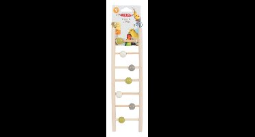 ZOLUX LADDER HOUT 7 TREDEN MET KRALEN 1X8,5X35 CM