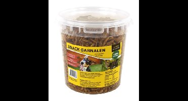 GEDROOGDE SNACK GARNALEN VOOR HOND EN KAT 1,2 LTR
