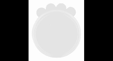 TRIXIE DEKSEL VOOR BLIK SILICONEN TRANSPARANT 7,6 CM 4X2 ST