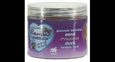 RENSKE HOND GEZONDE BELONING MINI HARTJES EEND 100 GR