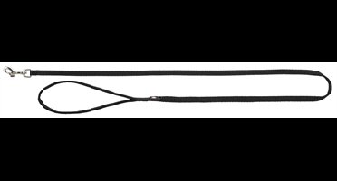 TRIXIE HONDENRIEM PREMIUM ZWART 100X2,5 CM