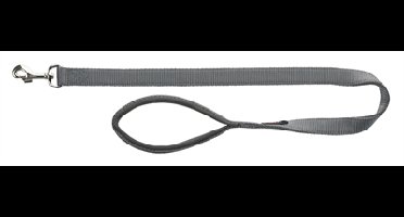 TRIXIE HONDENRIEM PREMIUM GRIJS 120X1,5 CM