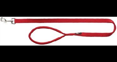 TRIXIE HONDENRIEM PREMIUM ROOD 120X1 CM