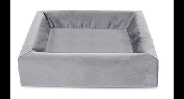 BIA BED ROYAL FLUWEEL OVERTREK HONDENMAND GRIJS BIA-50 60X50X12 CM