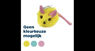 FOFOS PLUCHE MUIS MET GLITTERSTAART 14,5X6X6 CM