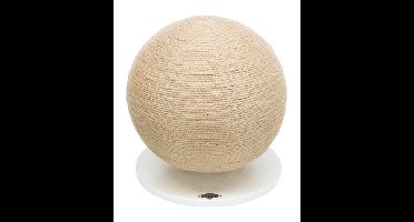 TRIXIE KRABPAAL BAL OP VOET JUTE / HOUT 29X29X31 CM