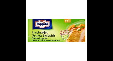 Toppits Lunchzakjes Hersluitbaar 1L 50 Stuks