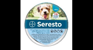 SERESTO TEKEN- EN VLOOIENBAND KLEINE HOND TOT 8 KG 38 CM