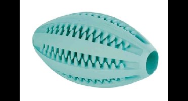 TRIXIE DENTA FUN RUGBY BAL RUBBER MUNTSMAAK 11CM 3ST