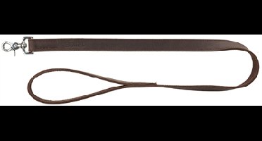 TRIXIE HONDENRIEM RUSTIC VETLEER DONKERBRUIN 100X2 CM