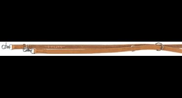 TRIXIE HONDENRIEM RUSTIC HEARTBEAT VERSTELBAAR VETLEER BRUIN 200X2 CM