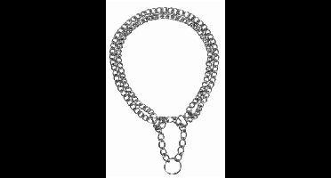 TRIXIE HALSBAND HOND HALF-SLIP KETTING MET 2 RIJEN 35X0,2 CM