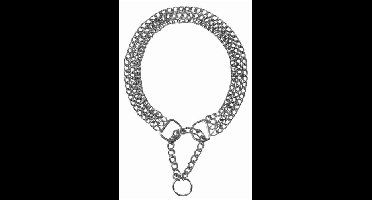 TRIXIE HALSBAND HOND HALF-SLIP KETTING MET 3 RIJEN 60X0,25 CM