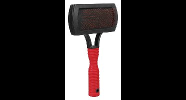 TRIXIE SLICKERBORSTEL KUNSTSTOF / METALEN PINNEN ZACHT 17X10 CM 3 ST