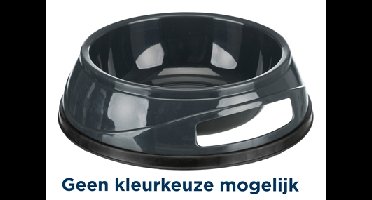 TRIXIE VOERBAK ZWAAR KUNSTSTOF / RUBBERBODEM ASSORTI 14X14 CM 500 ML 4 ST