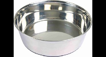 TRIXIE VOERBAK RVS / RUBBERBODEM 17X17 CM 1 LTR 4 ST