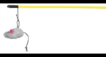 TRIXIE SPEELHENGEL MUIS KUNSTSTOF / PLUCHE MET CATNIP 50 CM 4 ST