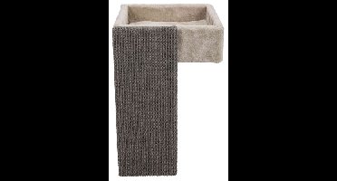 TRIXIE MAND VOOR KASTEN MET KRABPLANK LICHTGRIJS 37X33X48 CM